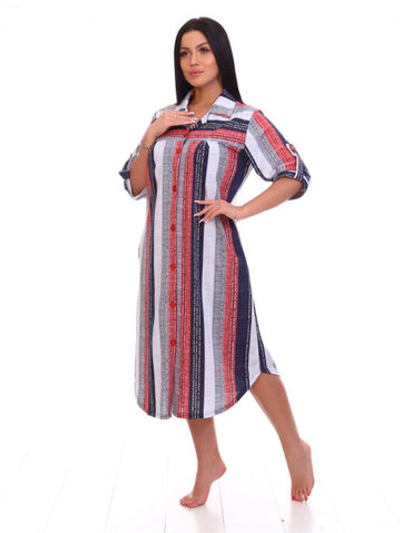 Халат женский "8441 К.П" пуговицы (Р 304)