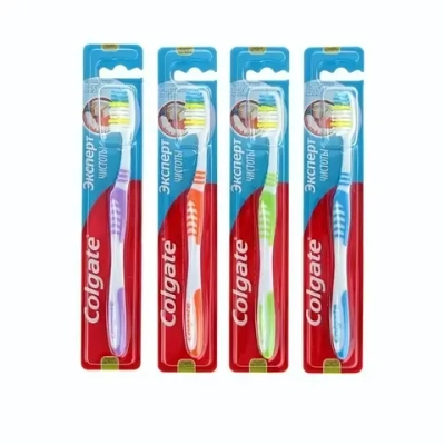 Зубная щетка COLGATE средней жесткости Эксперт Чистоты