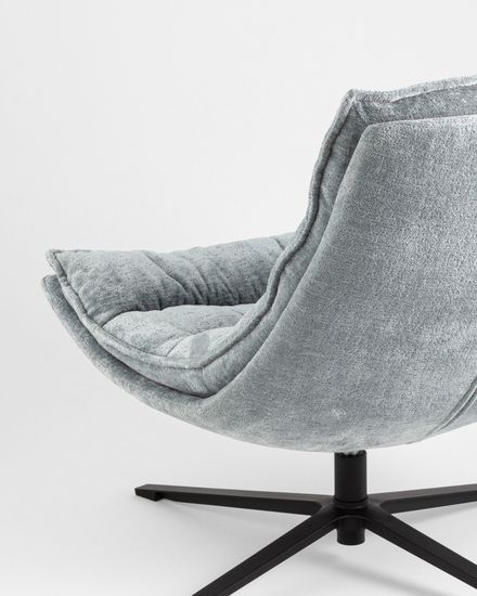 Кресло лаунж Lazy серый