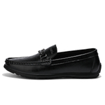 G.N.SHIJIA Cow Split Leather Gommino Loafers Men"s