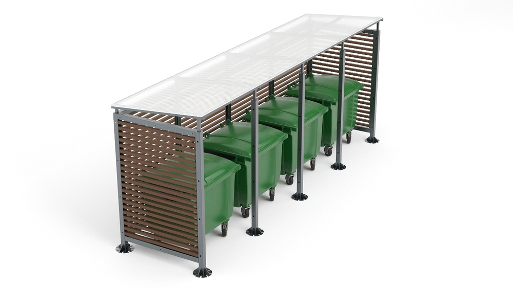 Контейнерная мини-4 дерево без ворот SK00096