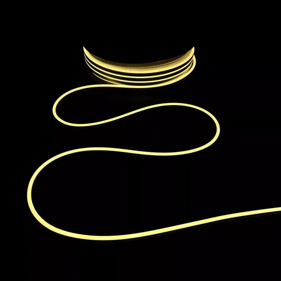 Односторонний гибкий Неон 8х16 мм., 1 метр, Тепло-Белый 24В, IP65, LTC (FR-23501)