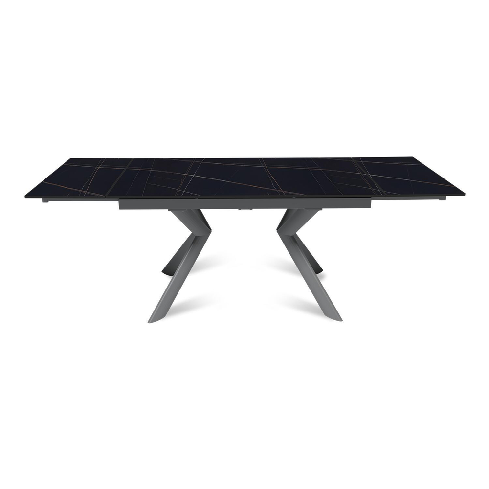 Стол раскладной Bridge (140+40+40), керамика матовая Black Gold