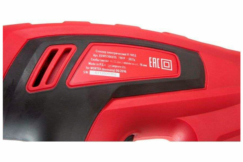 Скобогвоздезабивной пистолет Wortex Пистолет скобозабивной WORTEX ES 1053 (ES105300011) красный