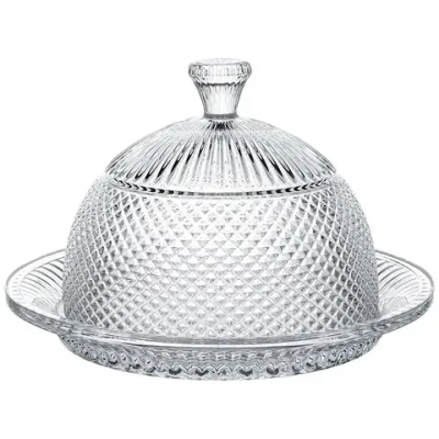 Блюдо diamant с крышкой 20см