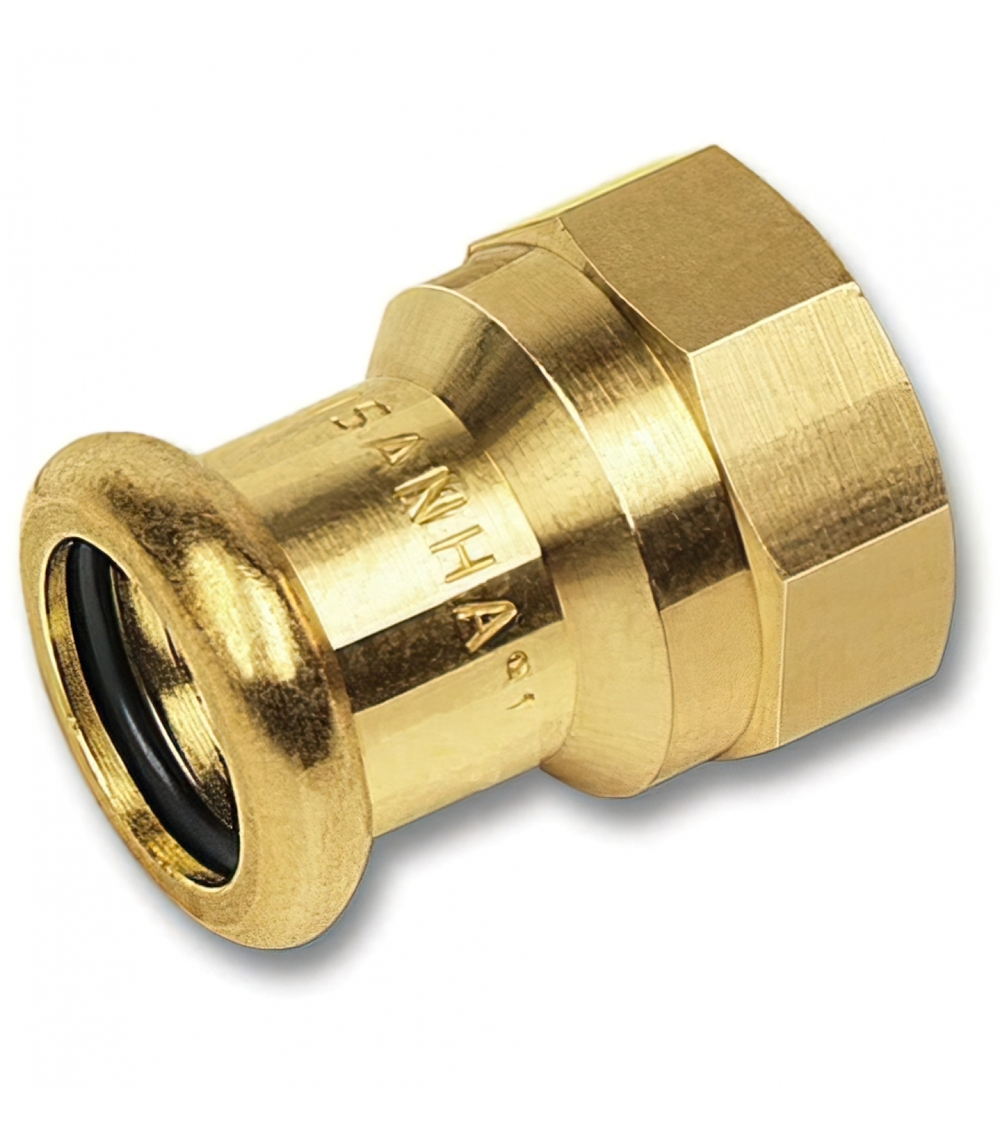 Муфта-пресс, внутренняя резьба, бронза, Ду 15-54, тип 8270G, Sanha