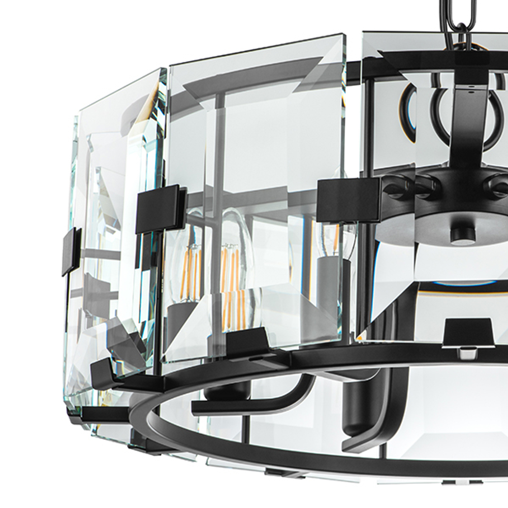 713267 Люстра NOVARA 6x40W E14 ЧЕРНЫЙ МАТОВЫЙ