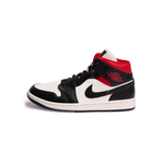 Air Jordan 1 Mid "Black Sail Gym Red"