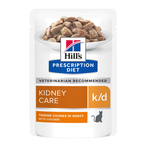Пауч Hill's Prescription Diet k/d для кошек, при заболеваниях почек, с курицей