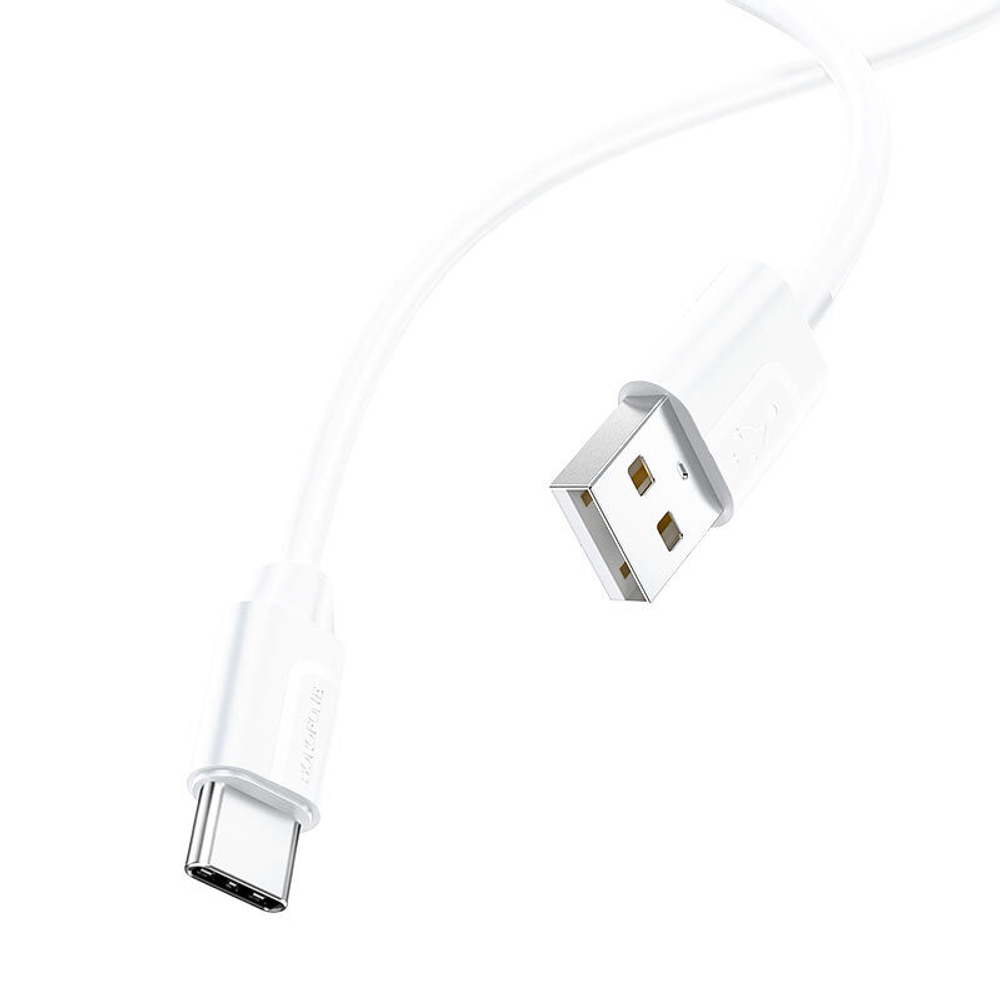 Кабель USB - TypeC BOROFONE BX55 Silicone (белый) 1м