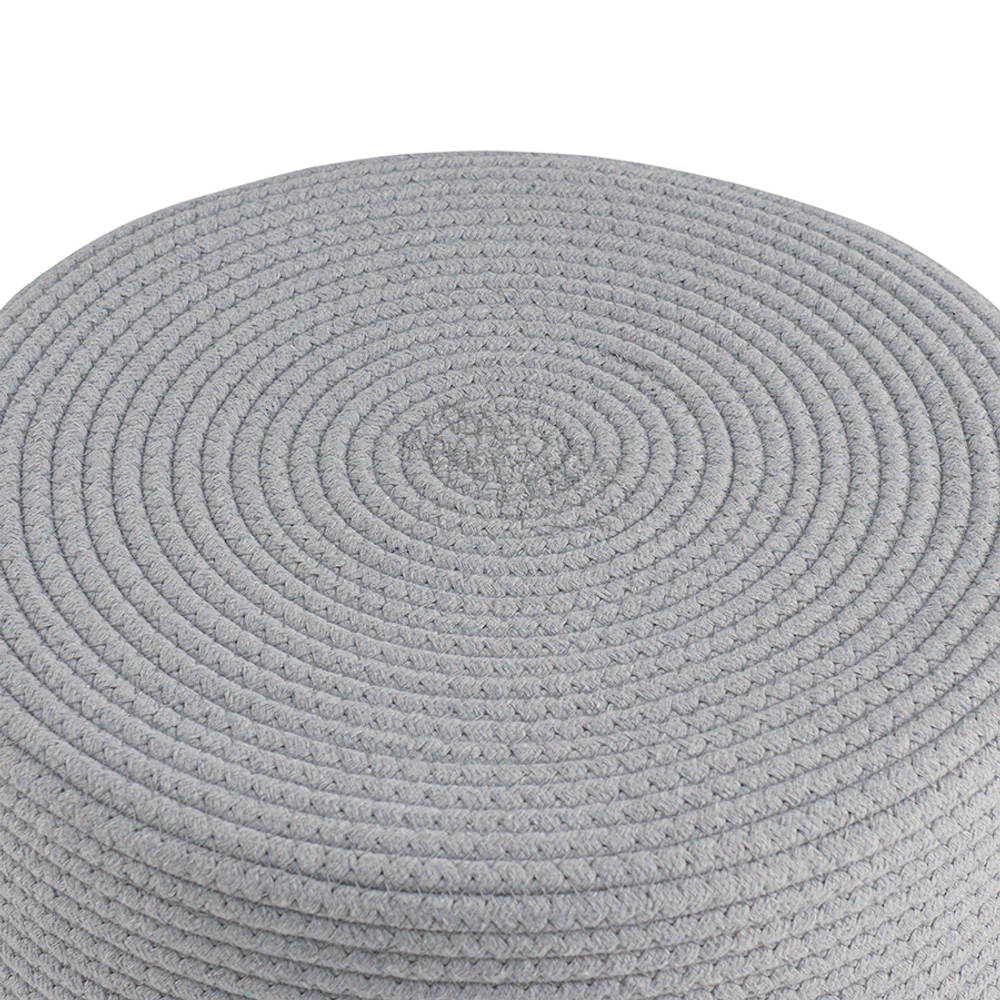 Пуф 40х40см Bergenson Bjorn Devy бежевый/серый