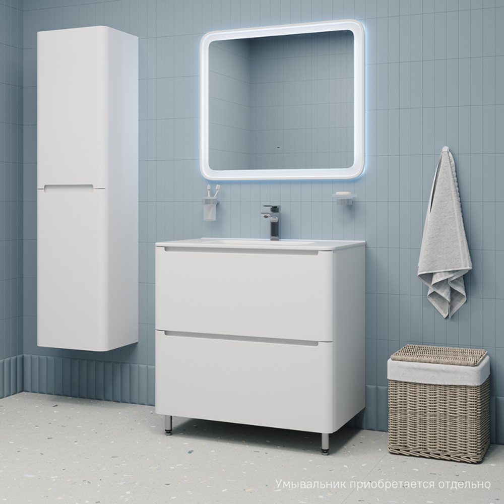 Тумба напольная IDDIS Edifice, белая, 80 см, EDI80WFi95