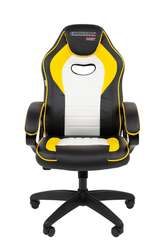 Офисное кресло Chairman Game 16 Россия экокожа черный/желтый/белый