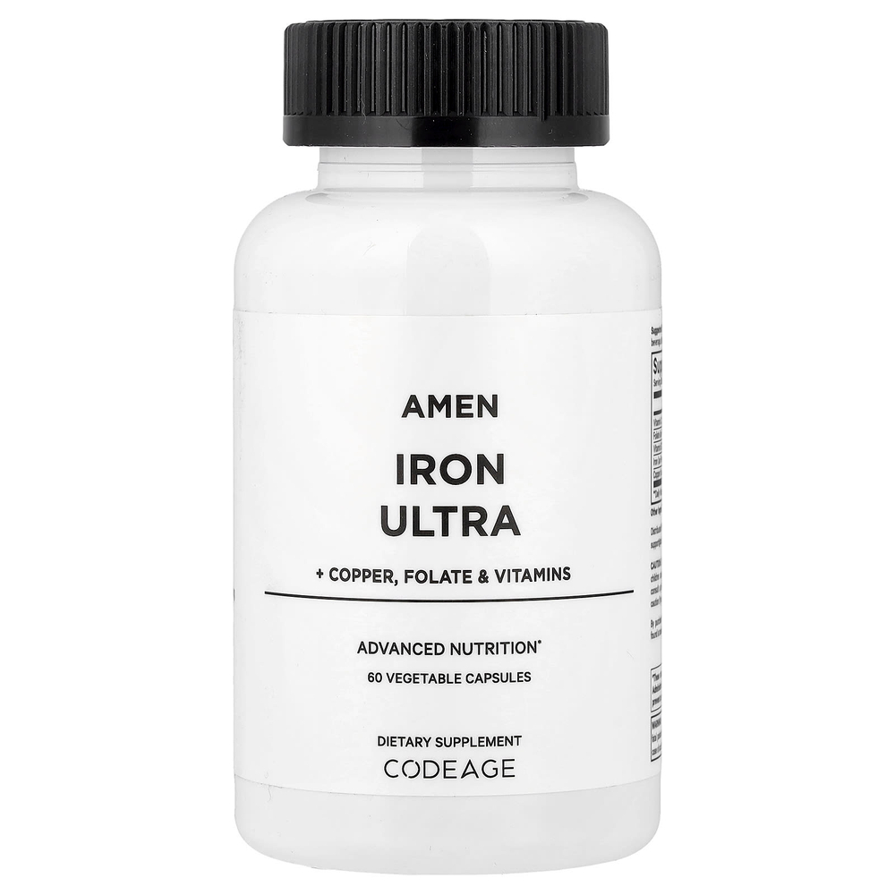 Codeage, Amen, Iron Ultra, 60 растительных капсул