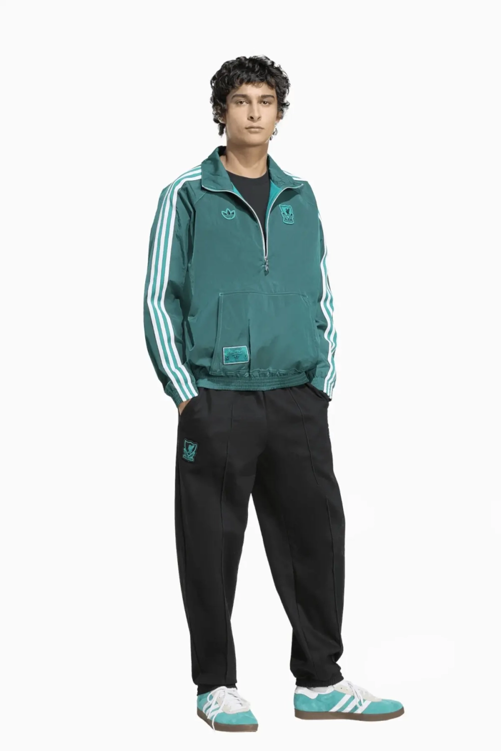 Куртка adidas Liverpool FC 25/26 Terrace Icons Half-Zip - зеленый