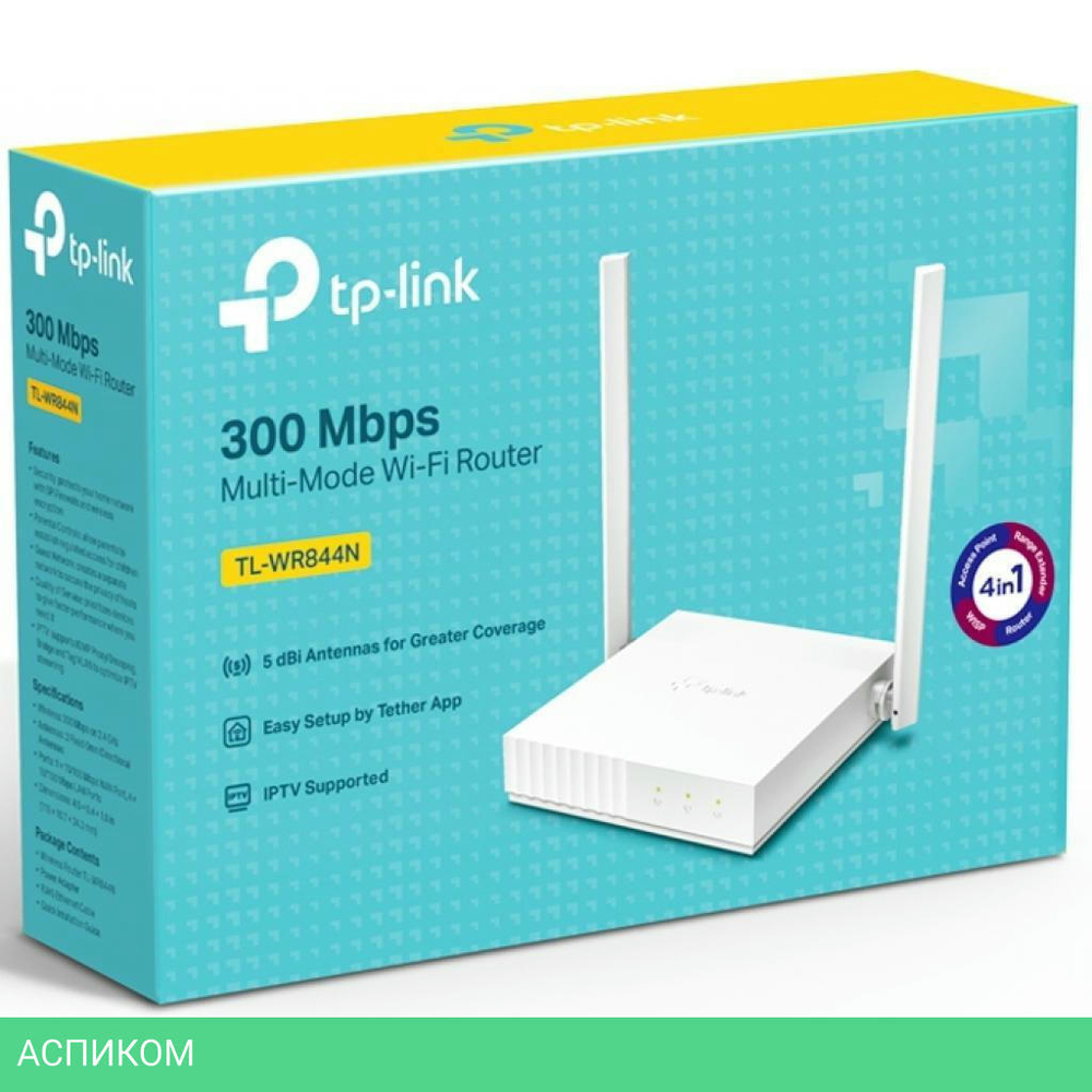 Wi-Fi роутер TP-Link TL-WR844N