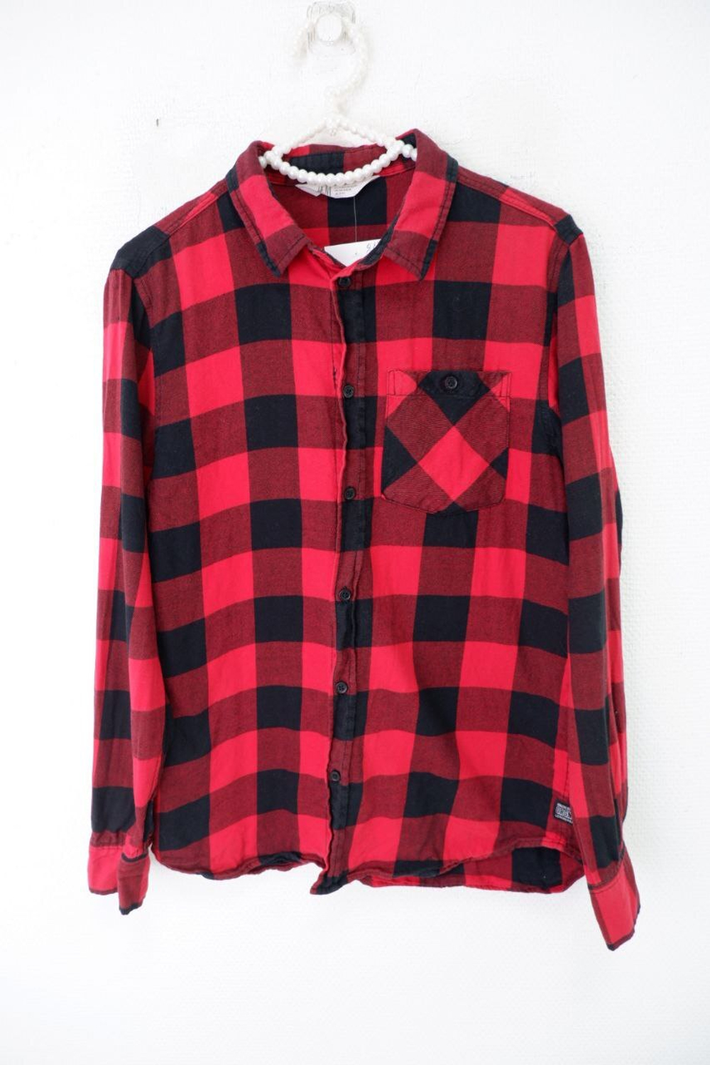 Рубашка H&M клетчатая на 13-14 лет