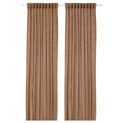 IKEA DYTÅG  (ИКЕА ДЙТÅГ)  -  Штора, 2 шт, на ленте/темно-бежевая, 145x300 см