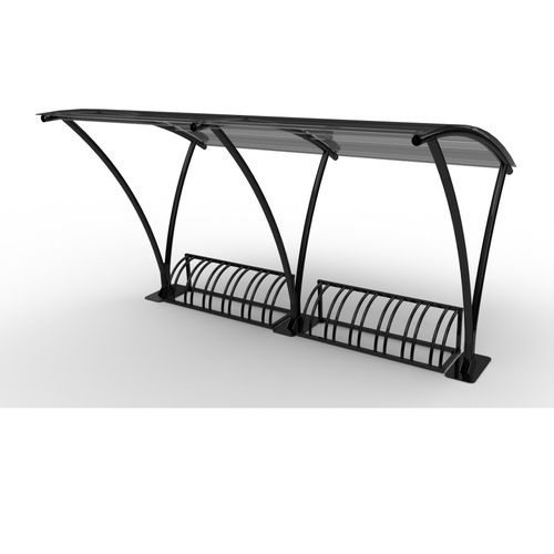 Велопарковка с навесом "Мегаполис" 4200*2400*2600 мм.