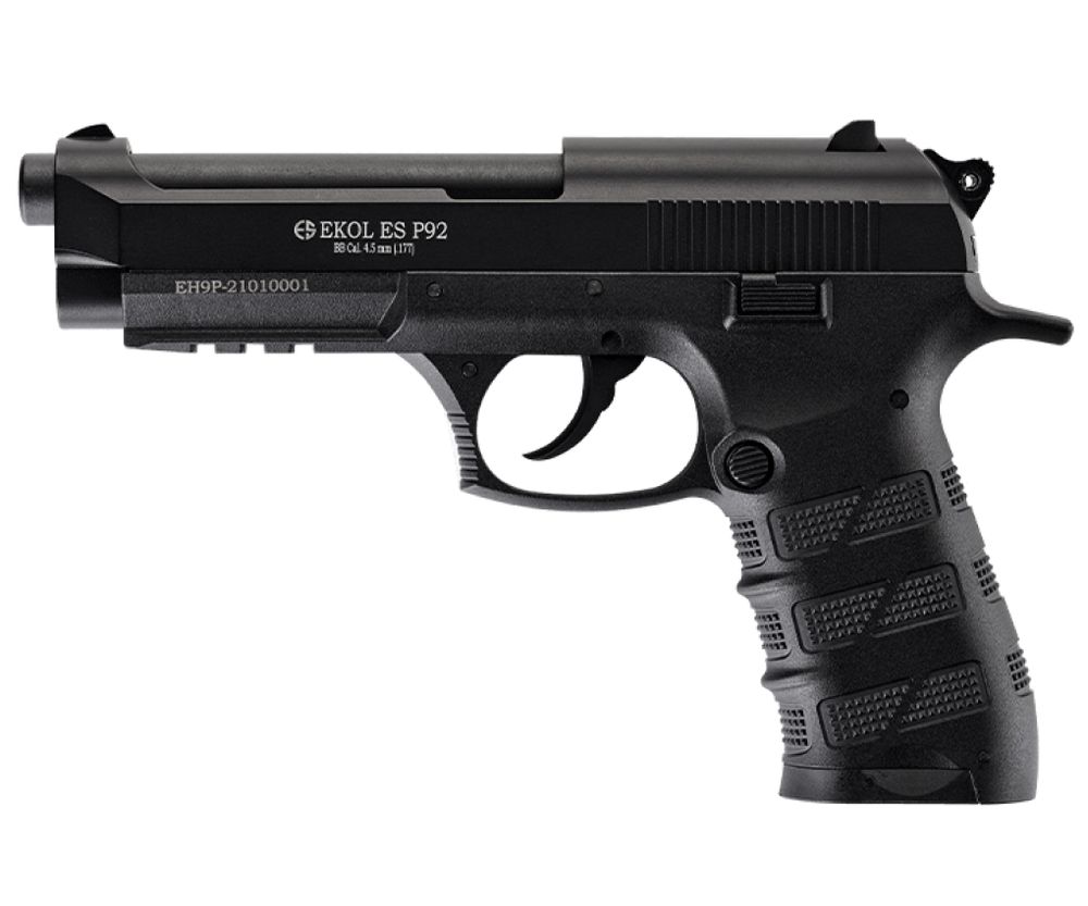 Пистолет пневматический EKOL ES P92 Black (металл) кал. 4,5 мм