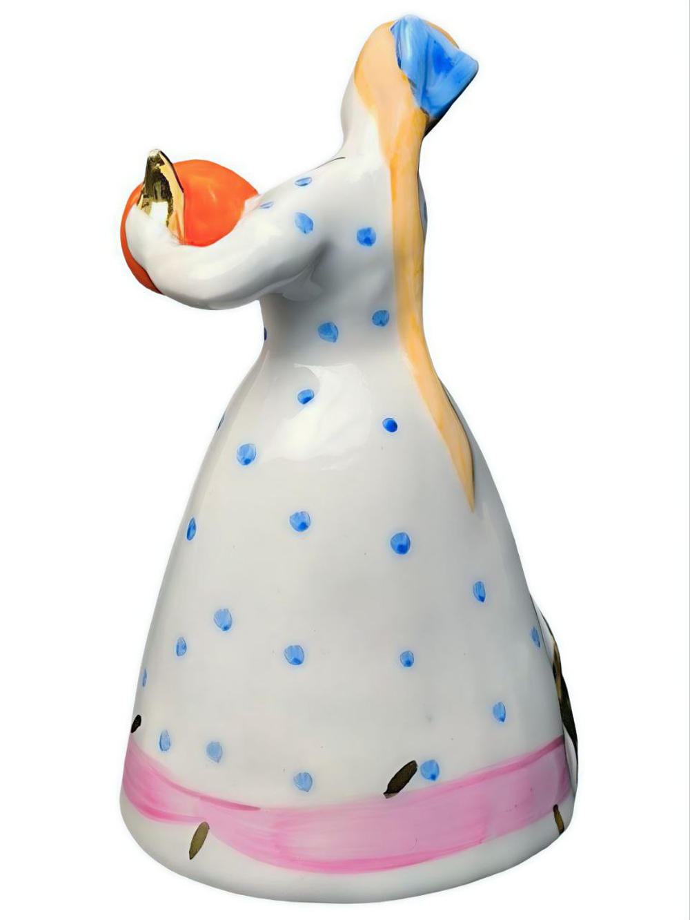 Фарфоровая статуэтка "Девушка с чайником" Дулево