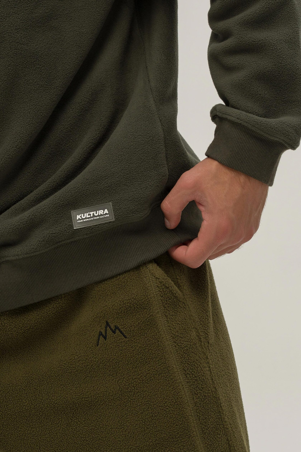 Толстовка KUL'TURA "FLEECE" Хаки