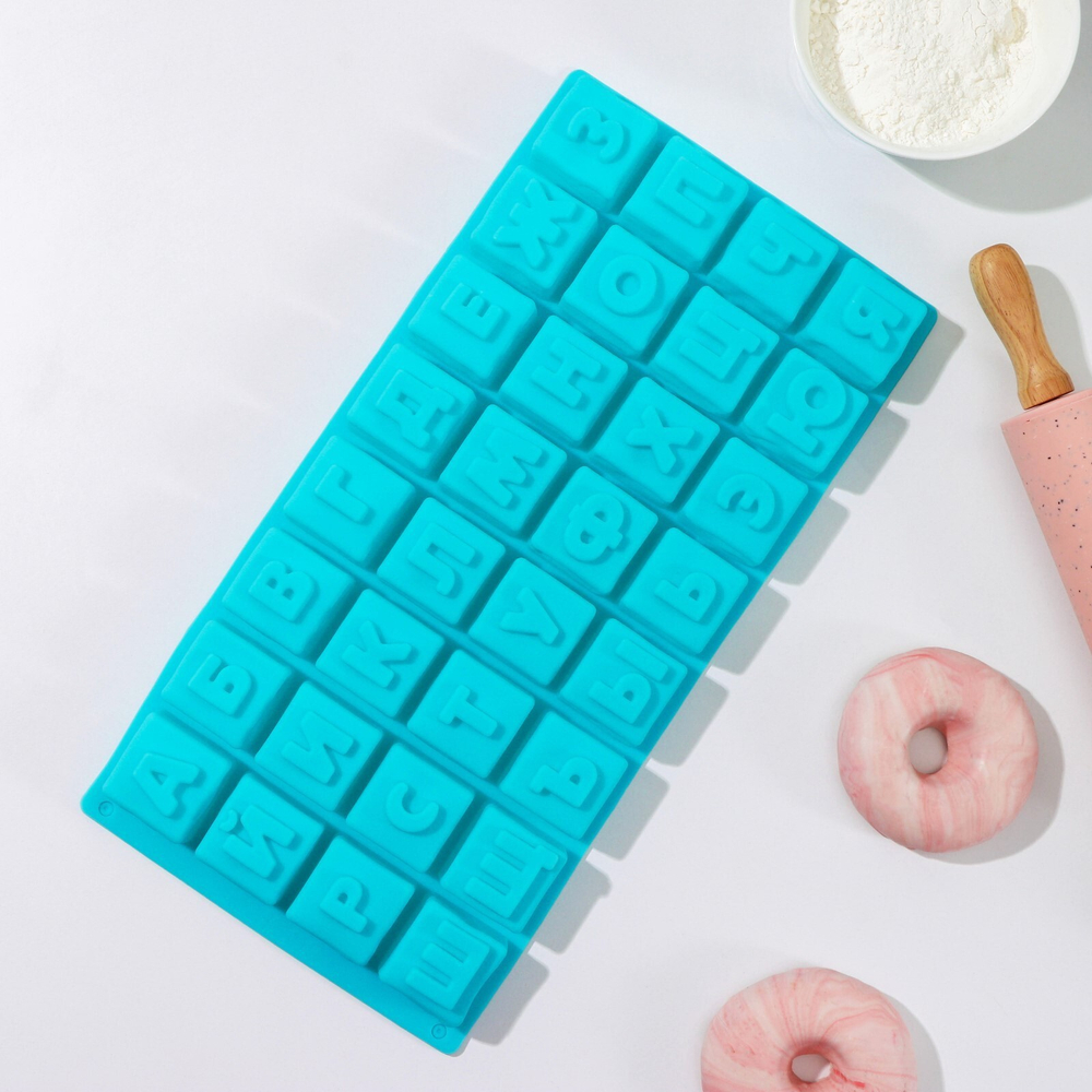 Форма "Буквы в квадрате" 35×18 см, 32