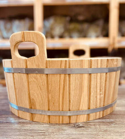 Шайка дубовая с нерж. вставкой, 17 л. ДЛТ-17