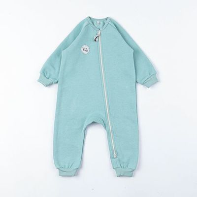 Warm zip-up jumpsuit 3-18 months - Sea Blue