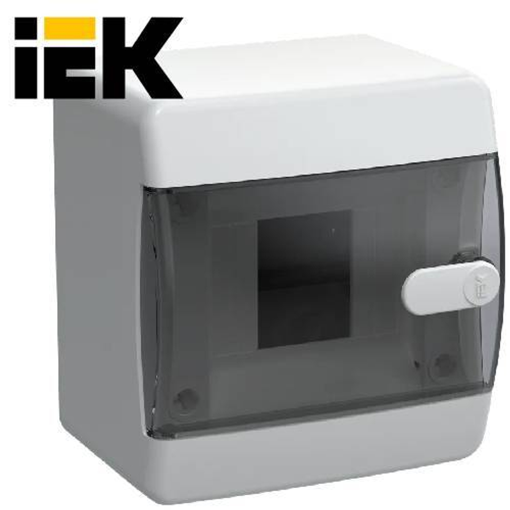 UNION Compact Корпус пластиковый ЩРН-П-4 IP41 прозрачная дверь IEK