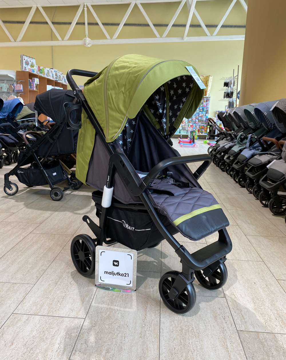 Коляска детская "VEGA STAR" RA057 Greek Olive
