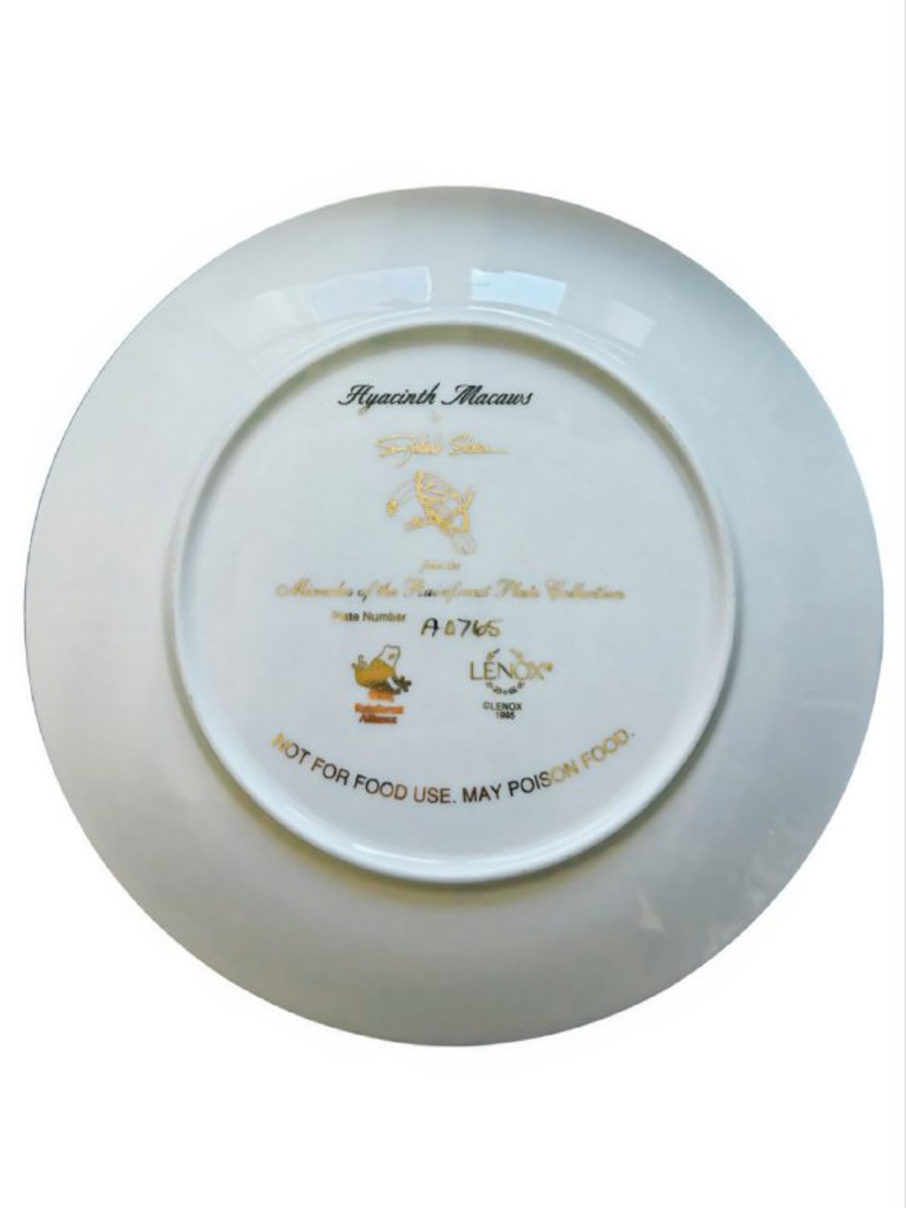 Тарелка декоративная "Гиацинтовые ара"  Lenox