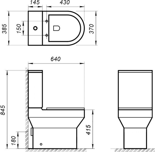 Унитаз-компакт BelBagno NORMA безободковый