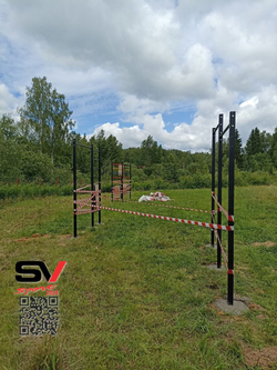 Монтаж уличных турников Sv Sport (3 вертикальных столба)