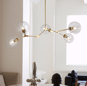 replica   BRANCHING BUBBLE CHANDELIER 5 by LINDSEY ADELMAN ( GOLD )