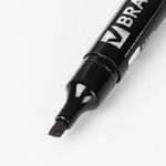 Маркер перманентный скошенный 1-5мм, Brauberg Contract, чёрный