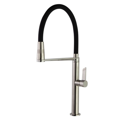 Смеситель для кухни с магнитным держателем и гибким изливом KITCHEN MAGNET 388801MCNC никель