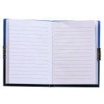 Блокнот детский Basir на замке, с карандашом, линейкой и ластиком, формат А6, серия "Астронавты с радугой", ассорти, переплет 7БЦ, 15*11 см, 48 листов