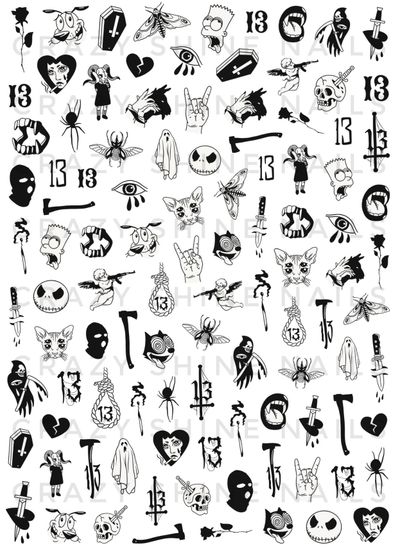 Слайдер-дизайн Crazy Shine Nails: Тринадцать