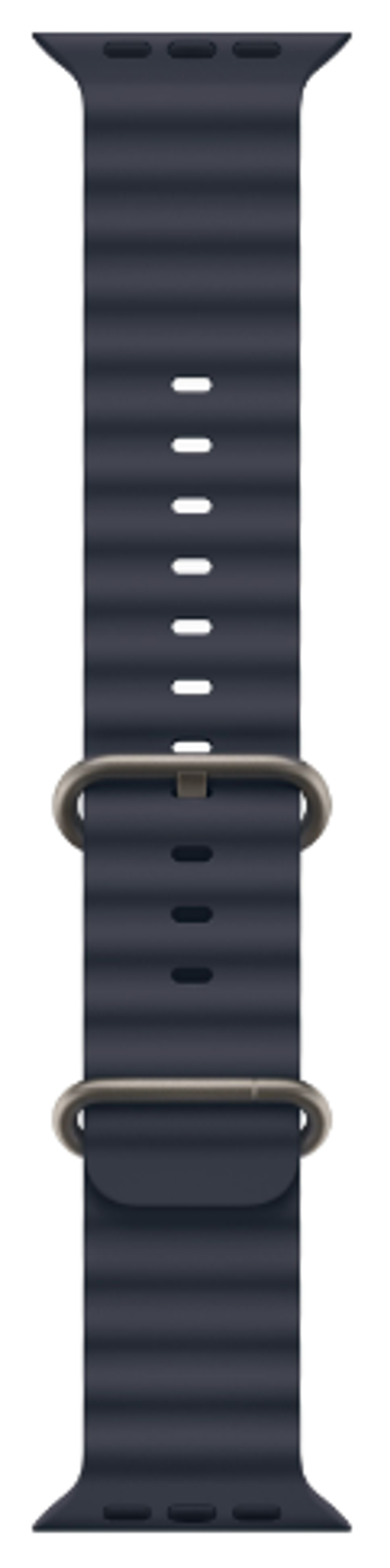 Apple Watch Ultra 2 (2024) 49mm Natural Titanium Case with Navy Ocean Band (One Size)