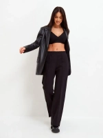 Штаны палаццо оверсайз черный