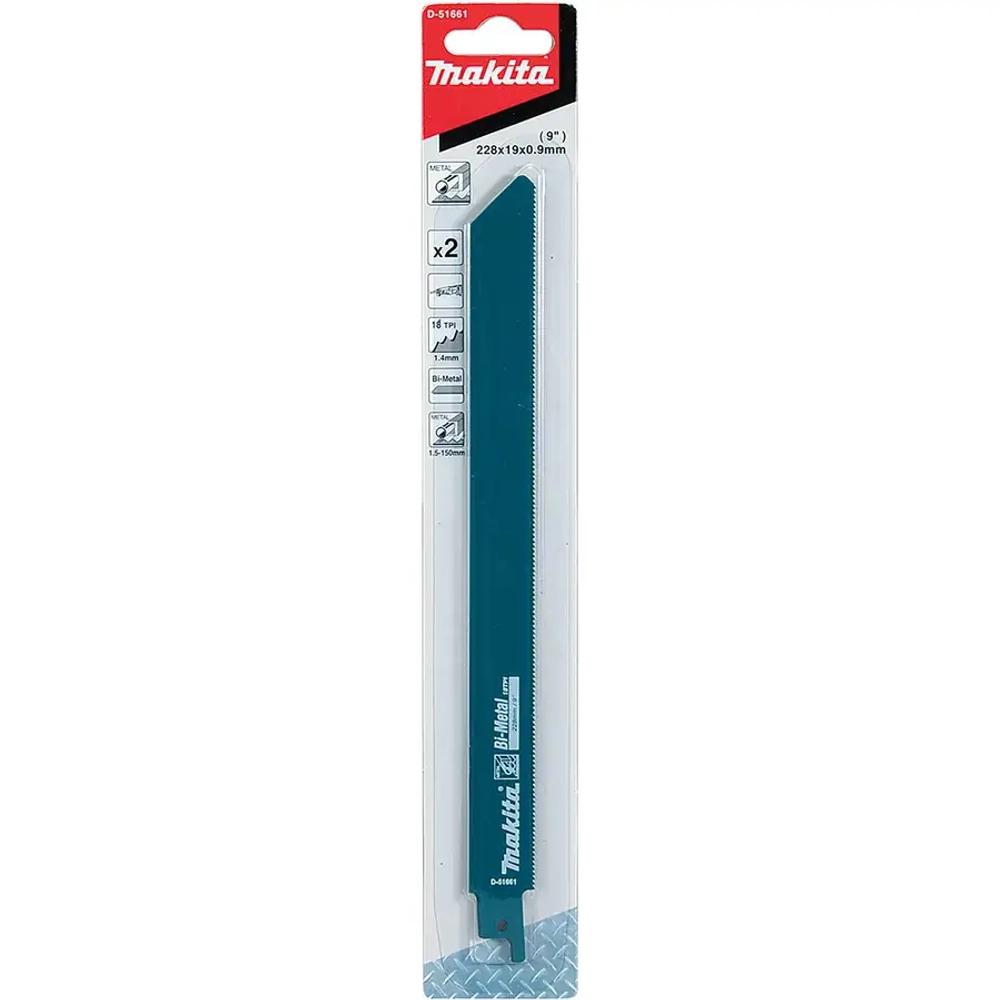 Сабельная пилка для металла 225x0,9x18TPI Makita D-51661
