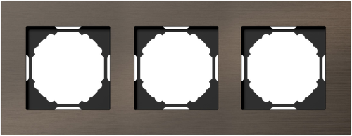 Рамка 3-я, Natural бронзовый алюминий, серия A07