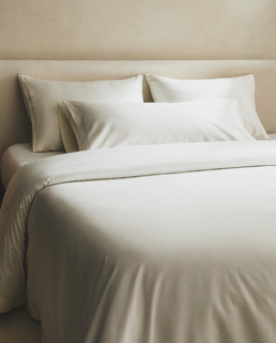 Пододеяльник Zara Home сатин, хлопок 95%, однотонный, 6174/088