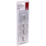 Крючки в наборе 4шт на липком слое «ЛАМИНГТОН», прозрачные, 24,5*8см/нагрузка 3кг