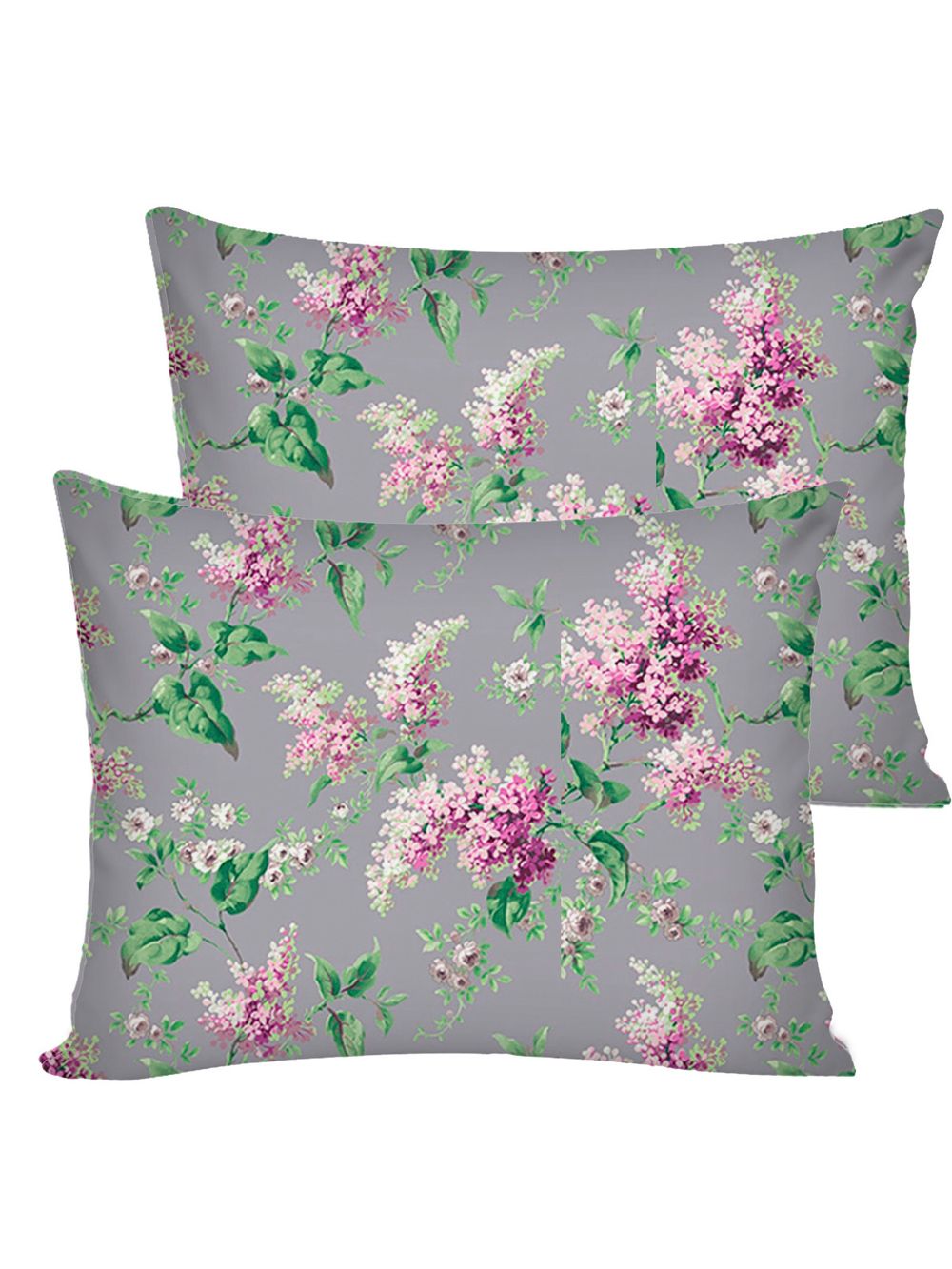 Постельное белье Сказка "Сирень" евро наволочки 50х70 2шт Простынь на резинке 180х200 см Пододеяльник 200х215 см перкаль