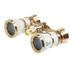 Бинокль театральный Veber БГЦ 3x25 B01 белый с фокусировкой