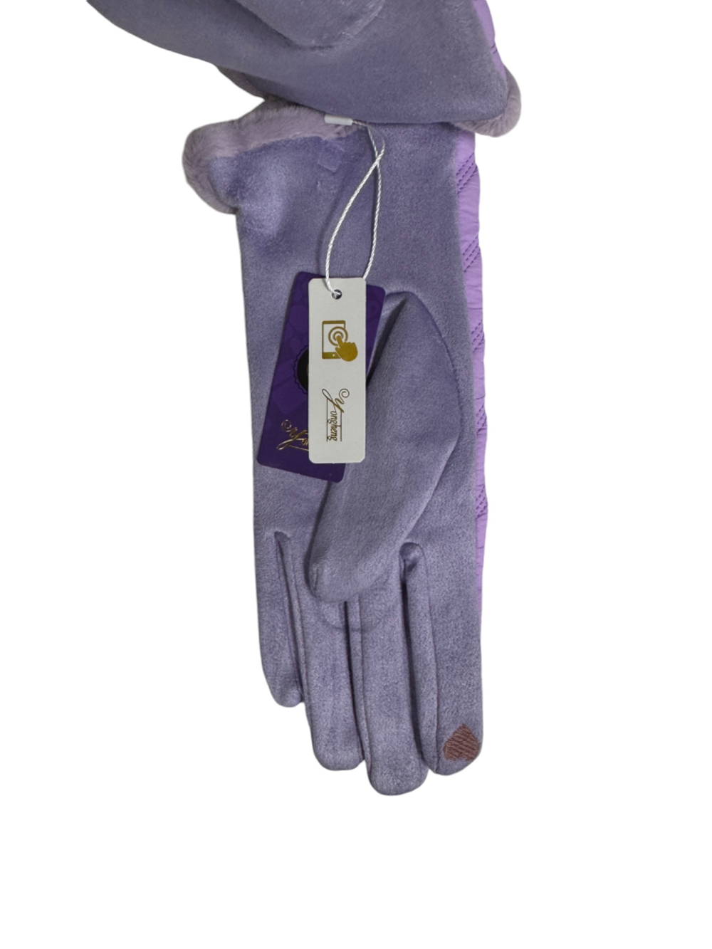 Перчатки. Женские. Верх: Текстильные. Подклад: Плюш-флис. Сенсорные. В упаковке 12 шт, разные цвета.