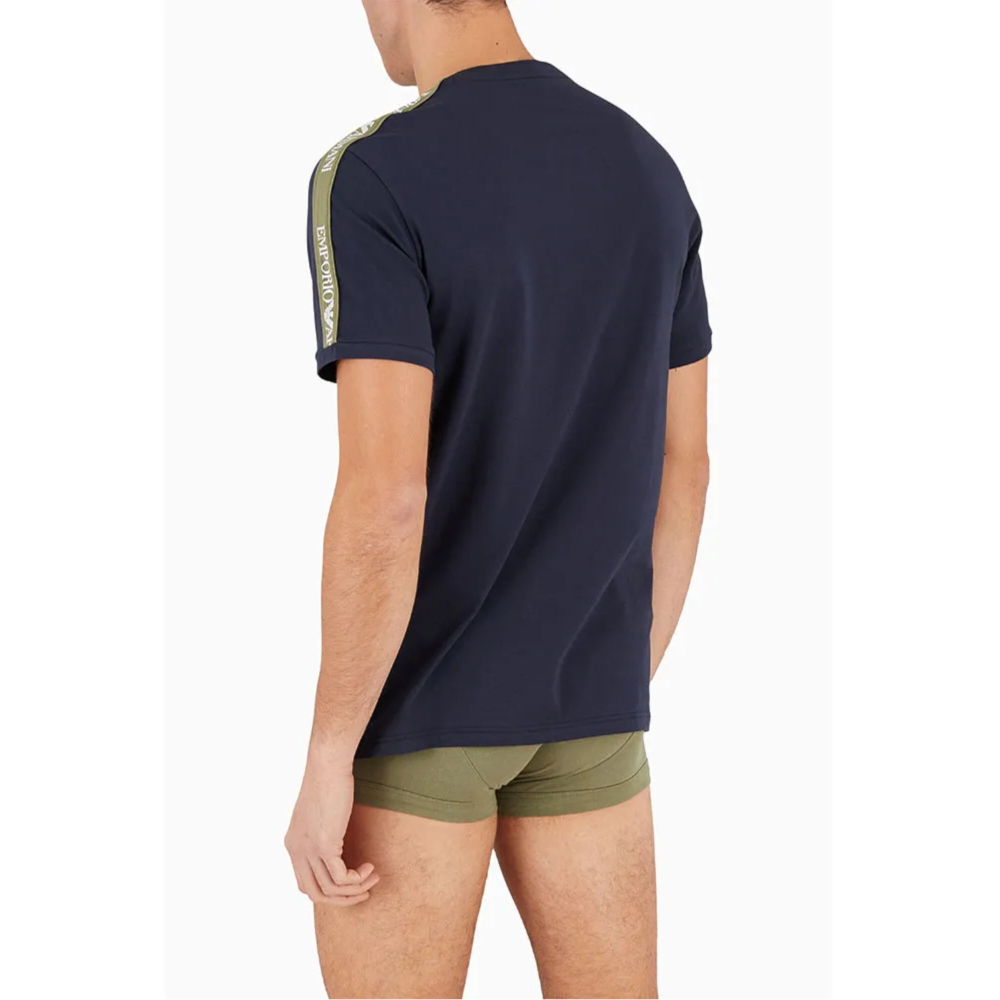 Мужская футболка темно-синяя Emporio Armani 111890_4F717 00135