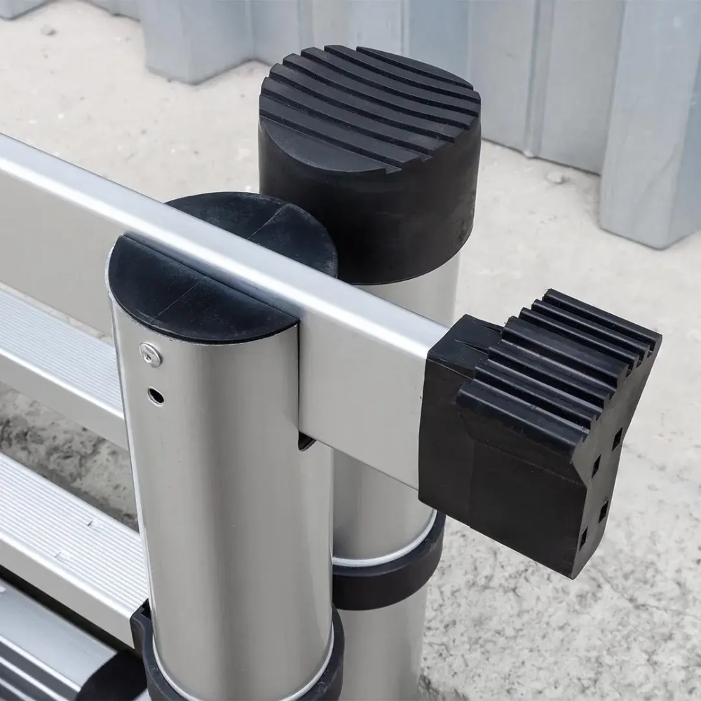 Лестница-стремянка телескопическая алюм. бытовая 2.5+2.5м (8+8 ступ.) Scheppach Sch-UP250-M